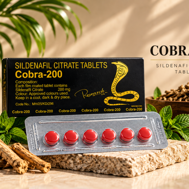 Cobra-200 Sildenafil Citrate 200mg Tablets